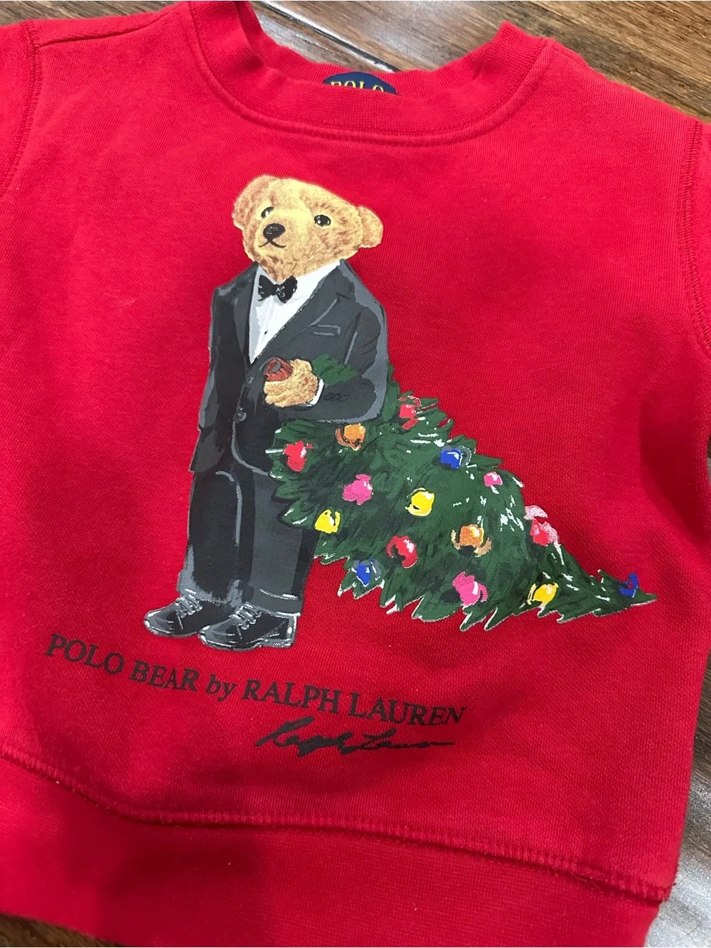 Polo Ralph Lauren Holiday Polo Bear Sweatshirt – Size 2T - Rare VHTF